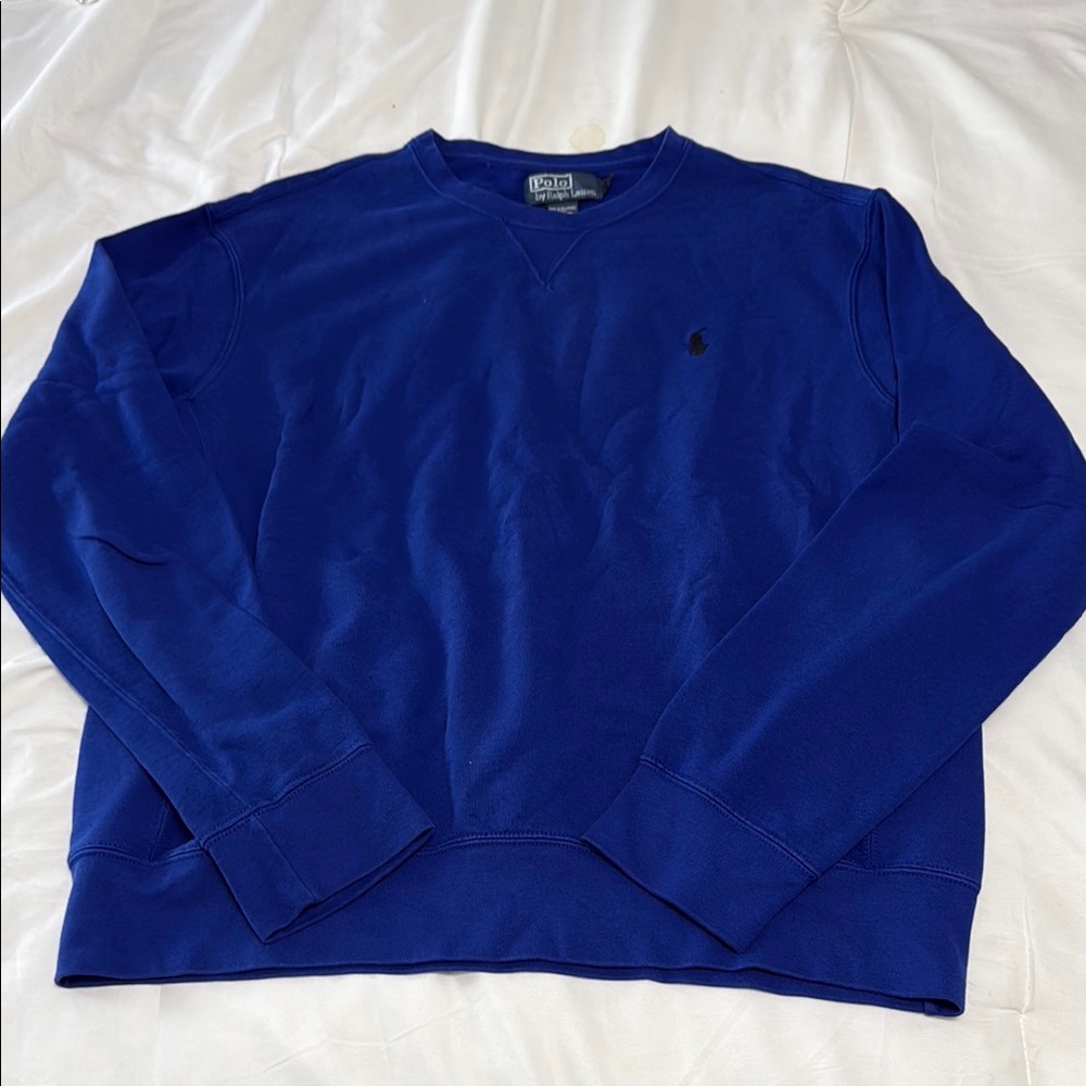 Polo by Ralph Lauren Blue V-Neck Sweater